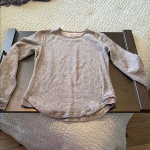 Cuddl Duds Heathered Gray Crewneck Sweatshirt